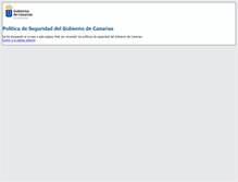 Tablet Screenshot of gobiernodecanarias.com